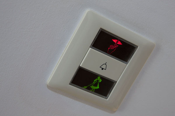 Room bell switch, «Do not disturb»,   «Please clean room» indicators 